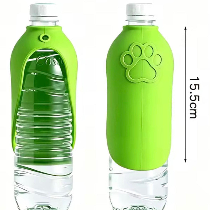 Dispenser portabil de apă pentru animale – cană pliabilă cu sticlă interschimbabilă - UrbanPetShop