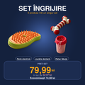 Set Îngrijire - perie electrică, jucărie dentară și pahar pentru lăbuțe - UrbanPetShop